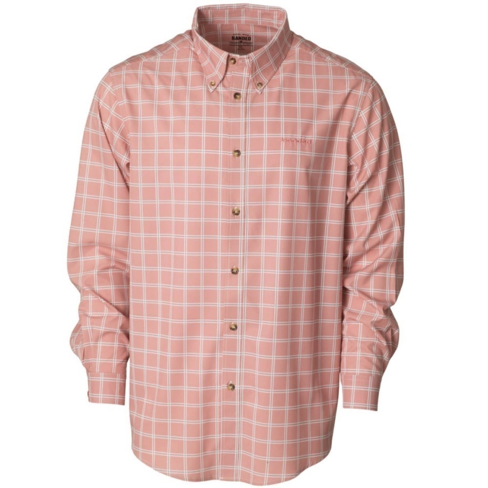 Banded Hustle Performance Shirt Ash Red Check